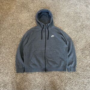 Nike Men's Gray Hoodie Sweater